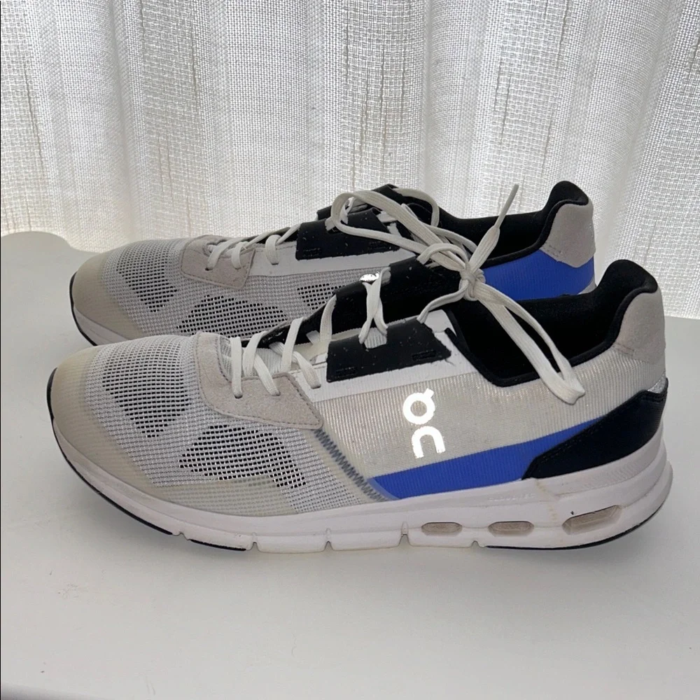 On Running Cloudrift Men's Running Shoes White‎ Cobalt US 9.5